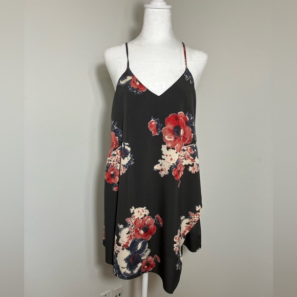 free people intimately Cascades Dress In Black Combo Sz S Mini Feminine Boho - Picture 2 of 8